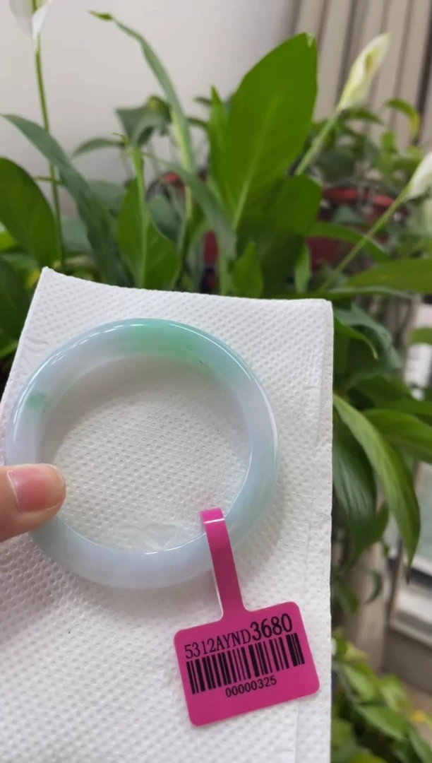 翡翠手镯未镶嵌312手镯53.5