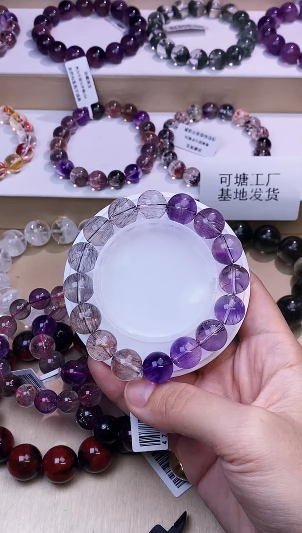 未镶嵌手链水晶仙女超七单圈12m+