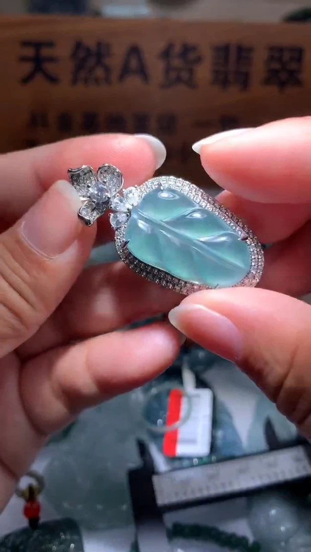 【闪购商品】翡翠颈饰未镶嵌保真天然A货翡翠