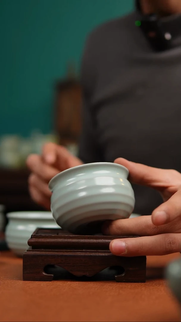 【闪购商品】瓷片大师手签原矿仿古主人杯大瑕福利