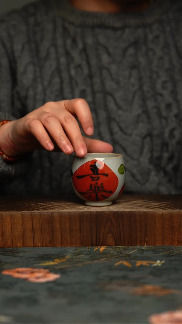 瓷片釉下彩手工手绘同款