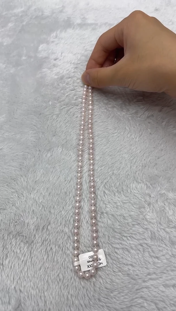 海水珍珠银S925镶嵌项链AK5.5-6mm