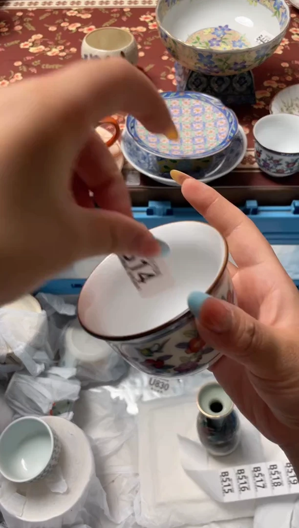 瓷片馨***咪瓷器瓷器B514