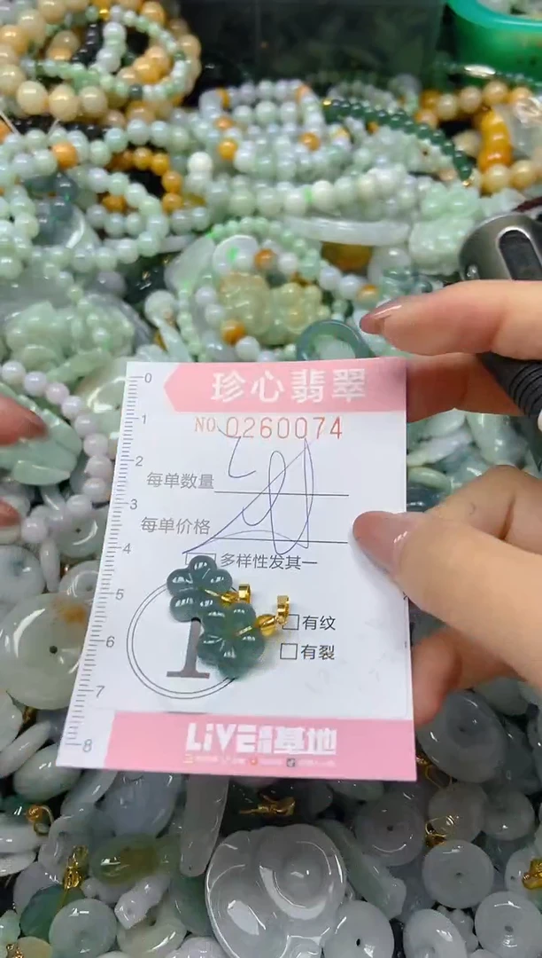 翡翠未镶嵌颈饰闪购0260074多样性发其一