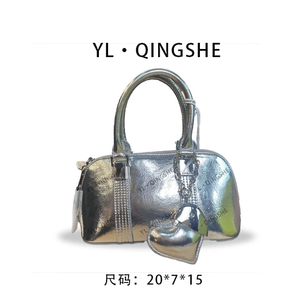 【依琳定制】女士潮流时尚经典气质手拎单肩包SD-5511-银山泉