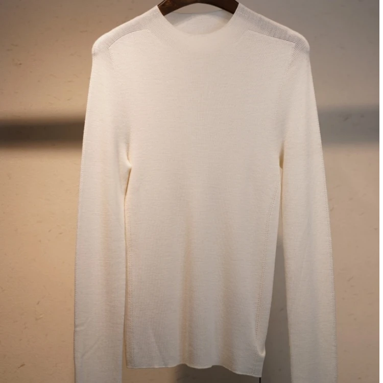 羊脂纱精纺羊毛衫 8180868 超细羊毛