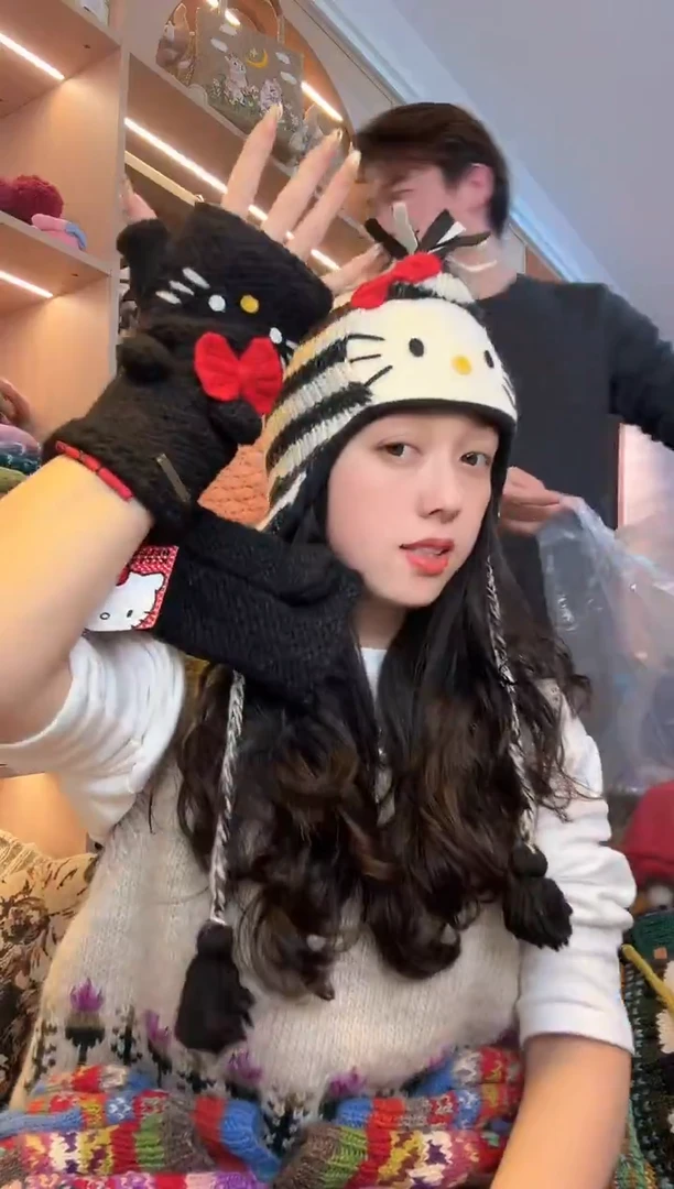 羊毛纯手工kt 黑色一套