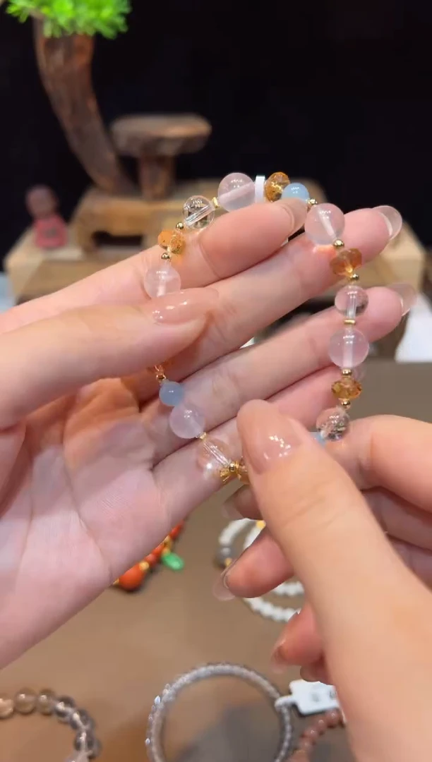 水晶手链未镶嵌手饰@@0522