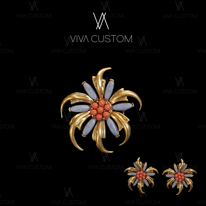 铜合金耳饰 （精工系列）时尚百搭樱花套装