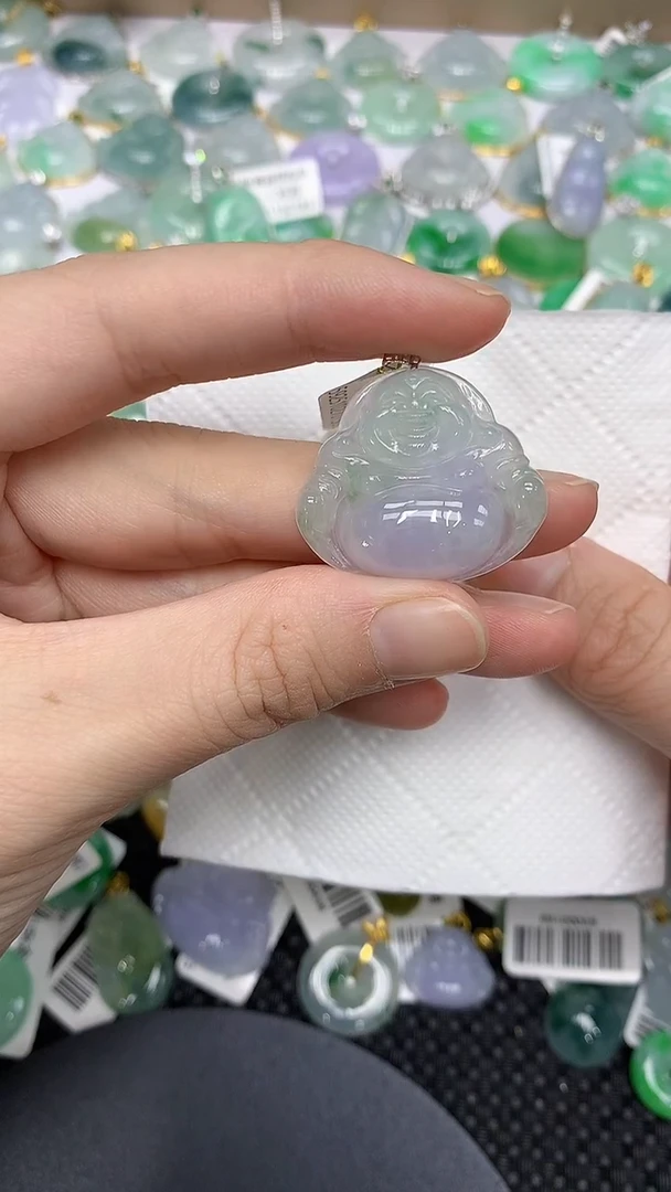 颈饰18K金镶嵌翡翠 111111111111