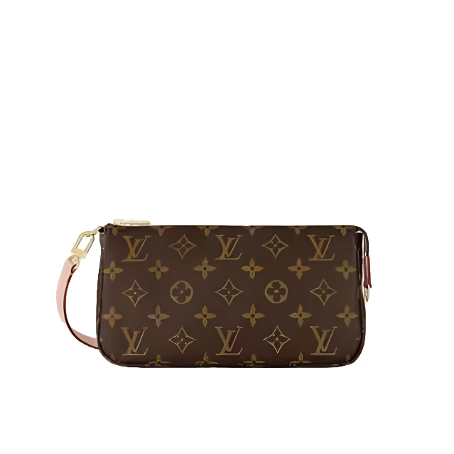 99新 LouisVuitton/路易威登 老花大麻将手拿包 单肩包/精选
