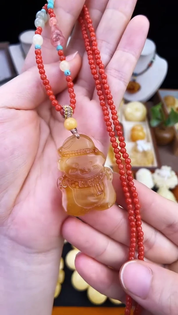 琥珀未镶嵌珠宝奇石柒月