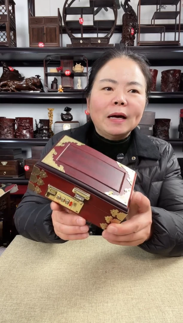 木长方盒老李红木工艺品