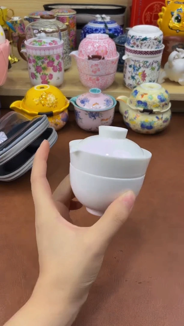 陶陶瓷茶具摆件旅行套组