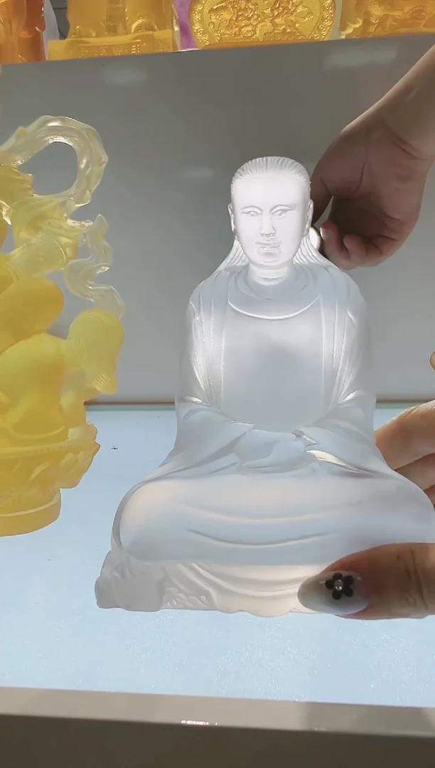 手工艺品琉璃四*霖古法琉璃真武大帝