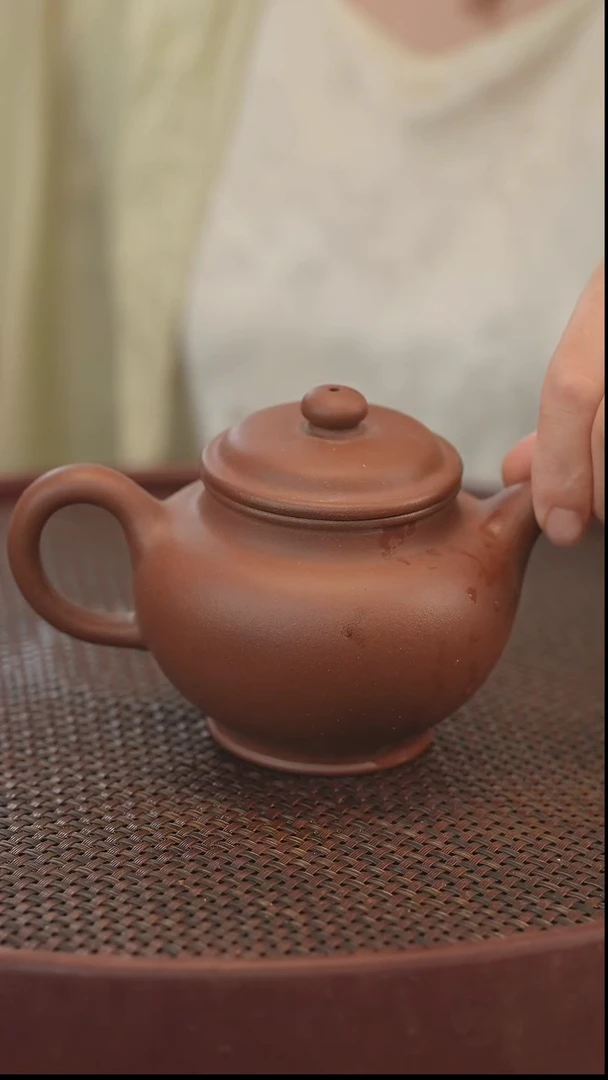 茶壶紫砂掇只 紫泥 300cc