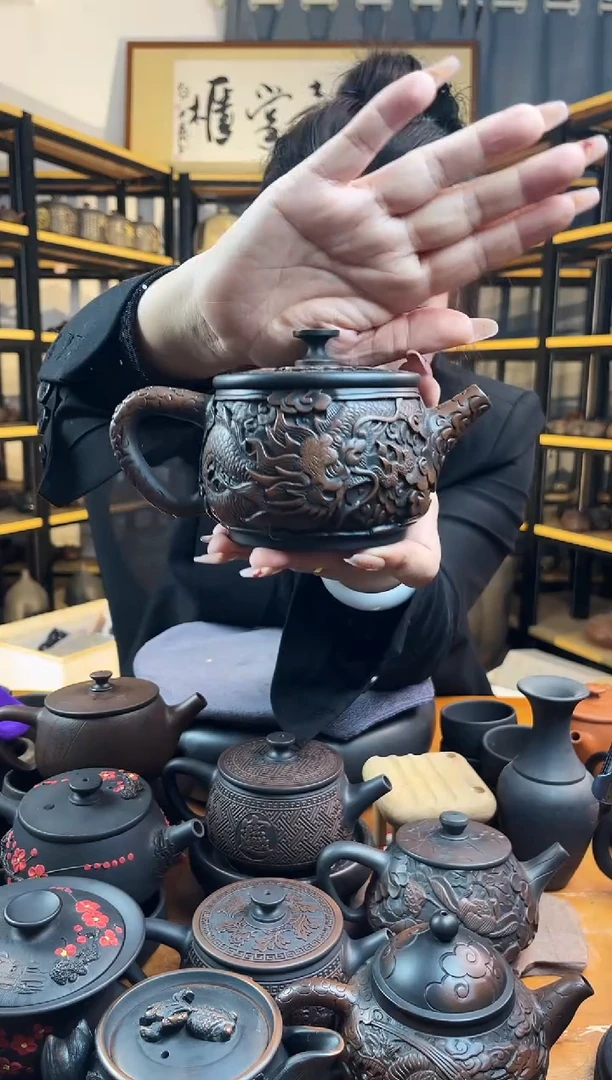 【闪购商品】壶刘永新 大口汉瓦 龙
