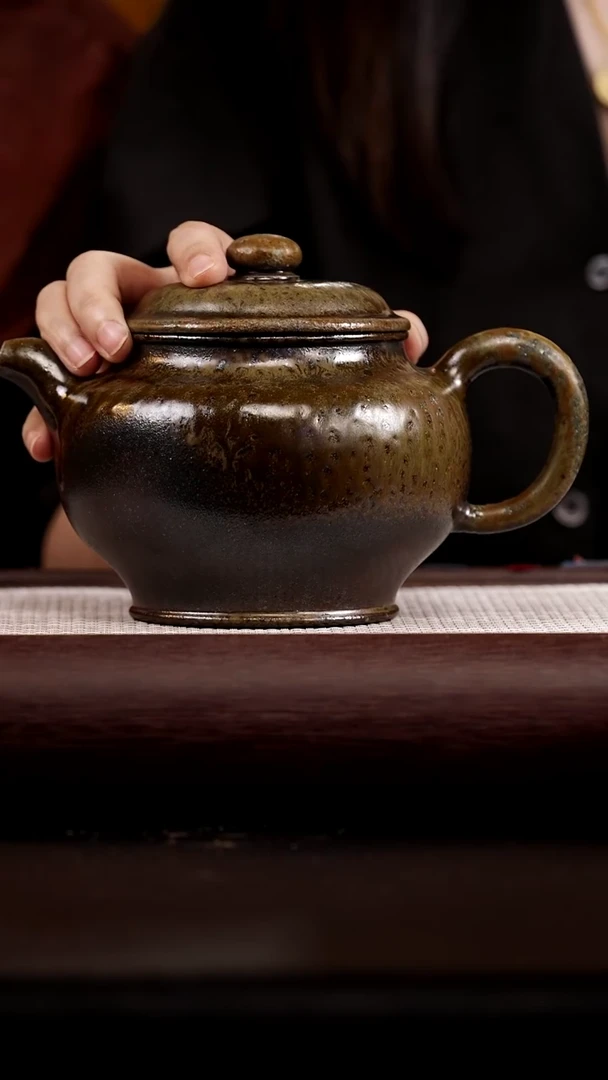 茶壶紫砂贵妃窑 沉香木 84 700cc 大掇只