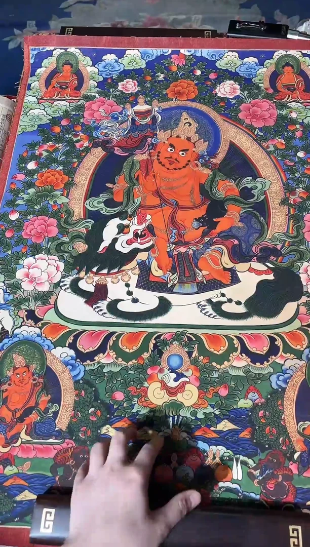 卷轴画龙妹唐卡直播tk16