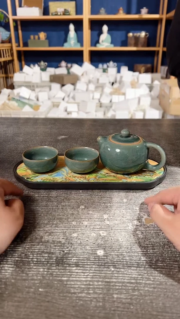 【闪购商品】其他哥窑西施壶+2杯+茶盘