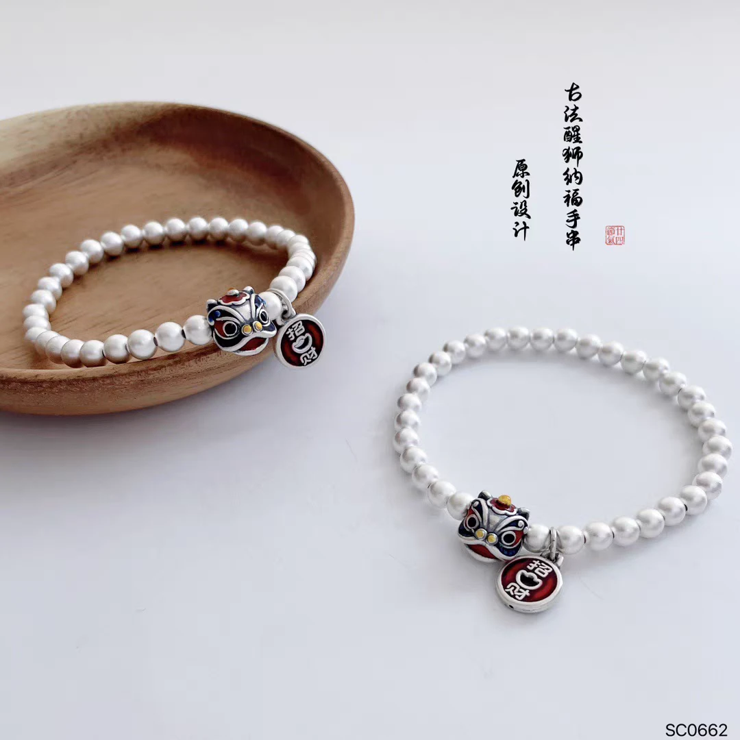 F553足银古法醒狮 克重约12g