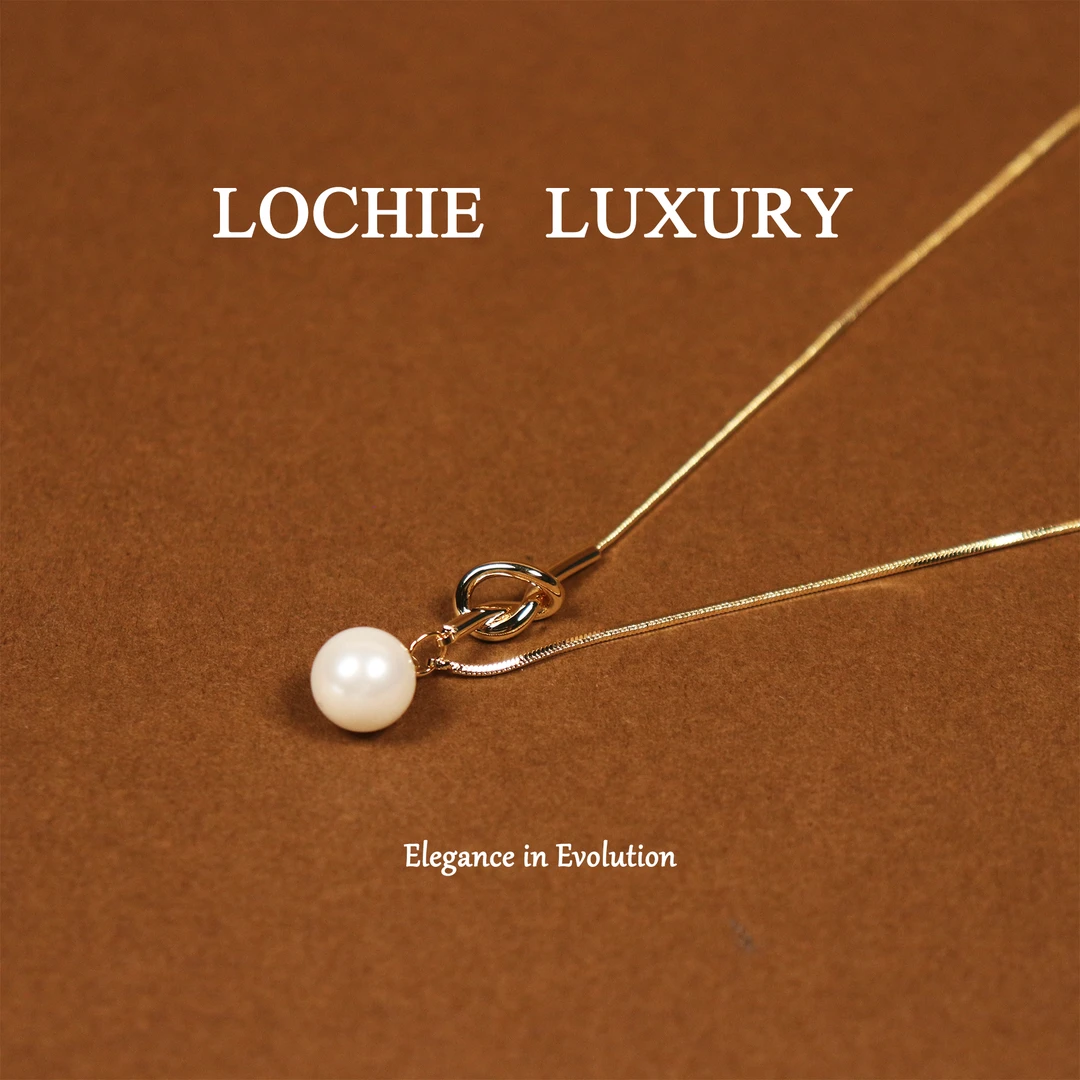 铜项链 【云雨情意】L431新中式风时尚小众气质珍珠吊坠项链