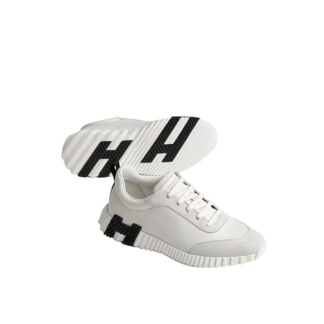 全新未使用 Hermes/爱马仕 汤/TP031063/Bouncing 运动鞋 白色