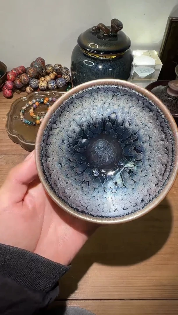 茶盏建阳建盏茶杯一只 11口径左右