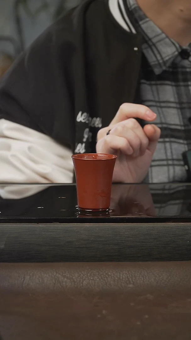 茶壶紫砂3朱泥闻香杯，