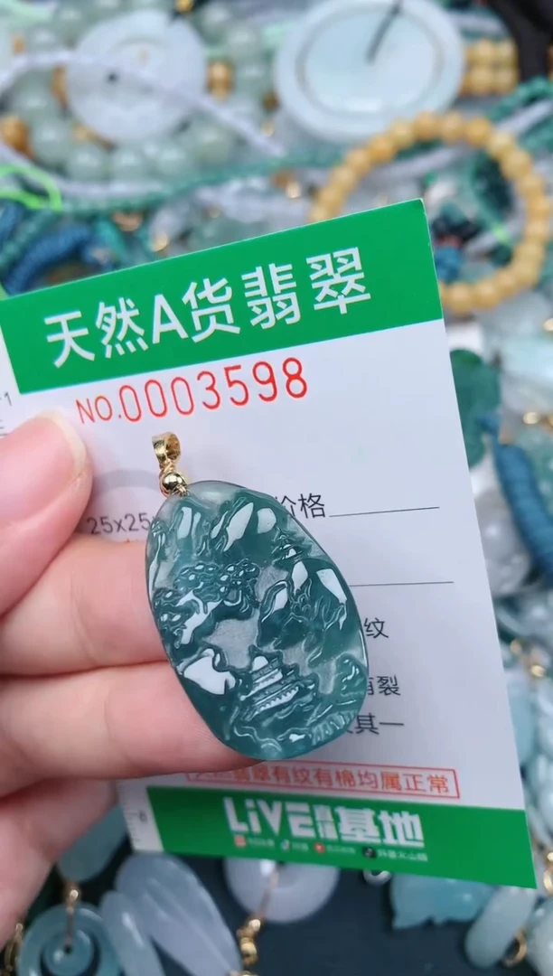 翡翠未镶嵌颈饰.0003598