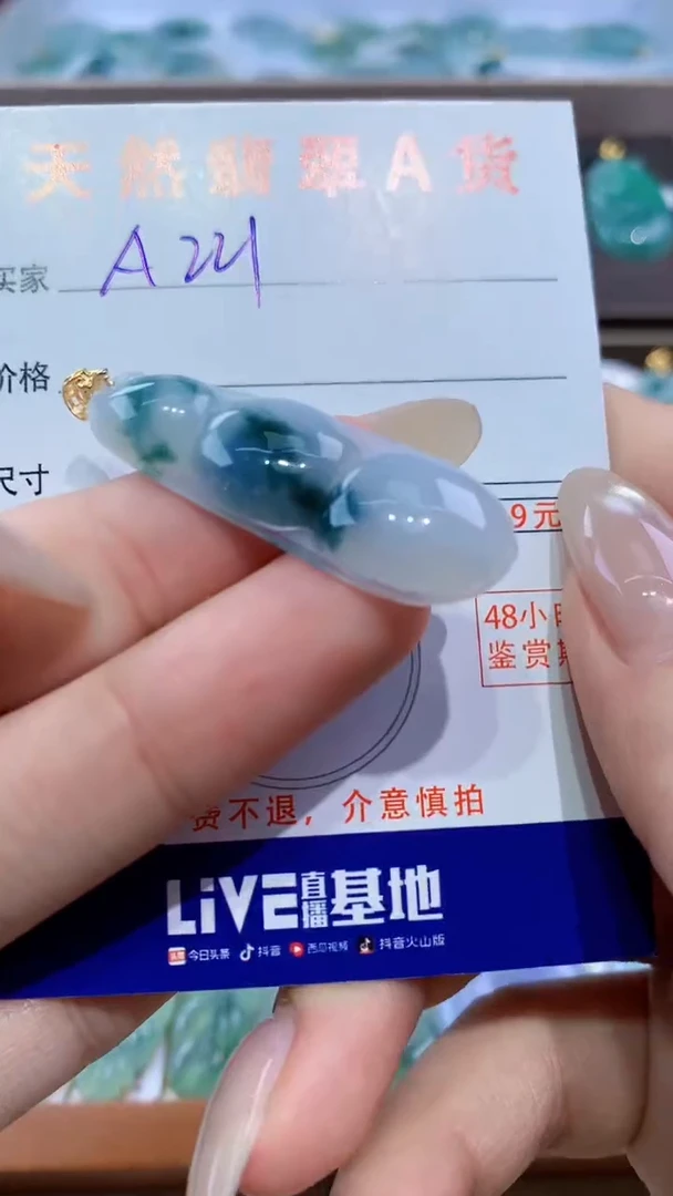 颈饰未镶嵌翡翠天然翡翠A货挂件