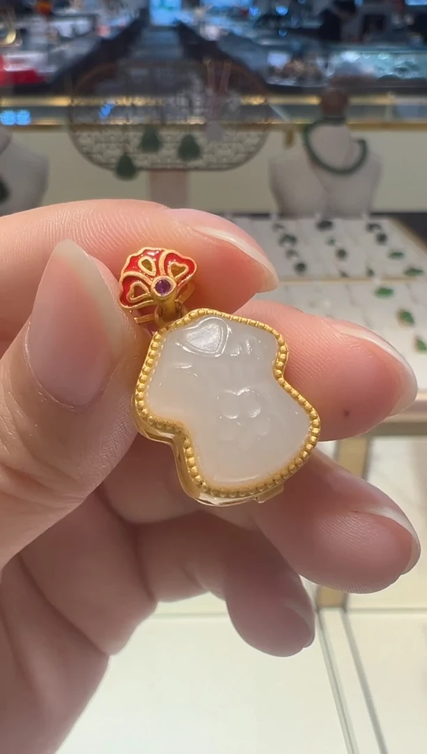 【闪购商品】和田玉颈饰银S925镶嵌07