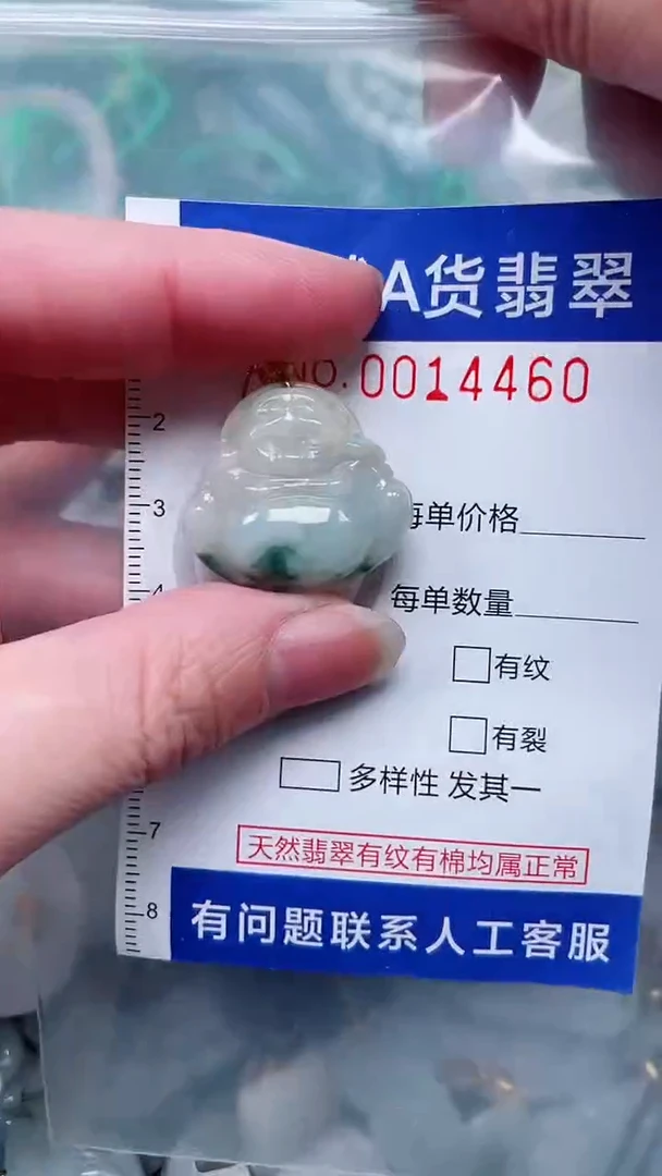 翡翠未镶嵌吊坠(赠链)1