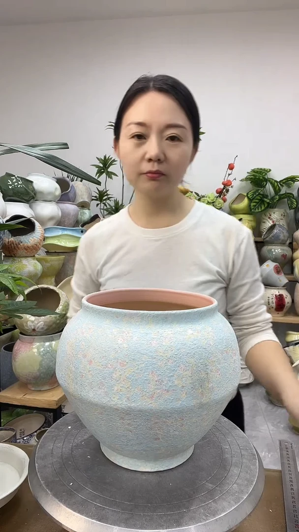 9.6陶瓷花盆直播链接高.    201 口17微瑕