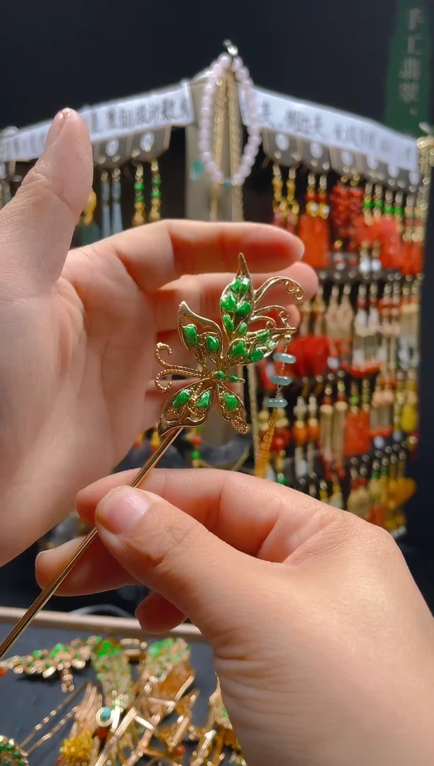 【闪购商品】翡翠耳饰合金0134翡翠饰品