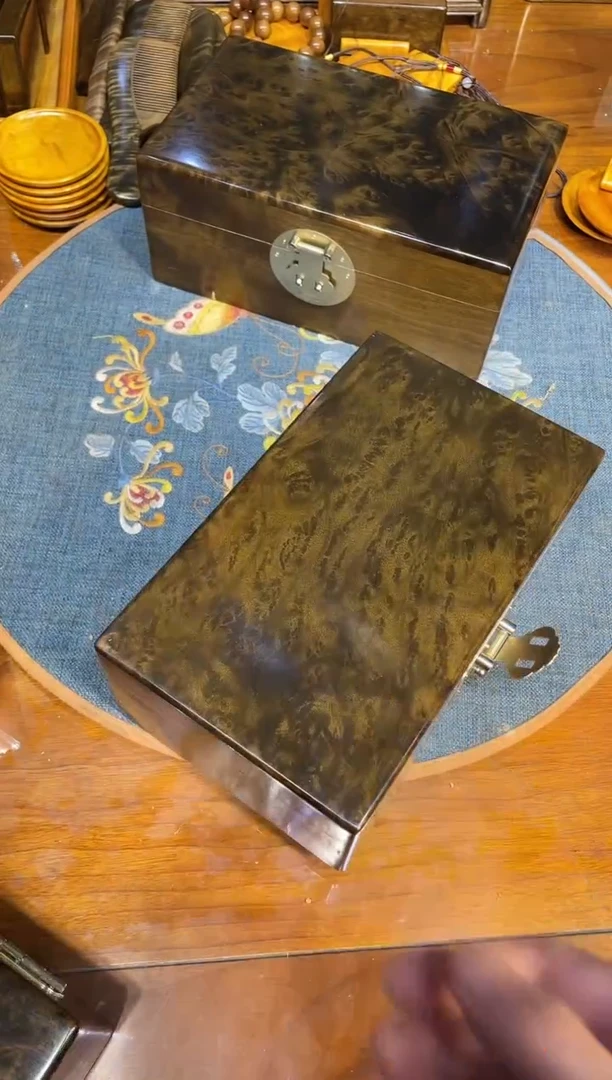 乌木类成套家具瘤疤首饰盒 s9