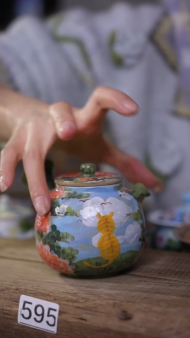 【闪购商品】瓷片油画风·彩绘·设计师石一款