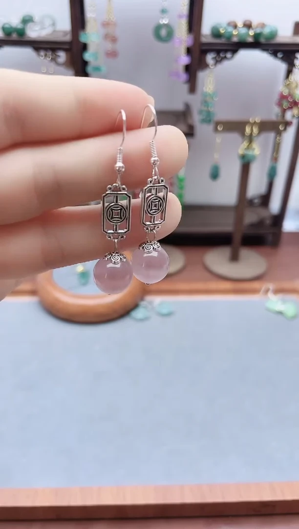 银S925镶嵌耳饰玛瑙/玉髓148000