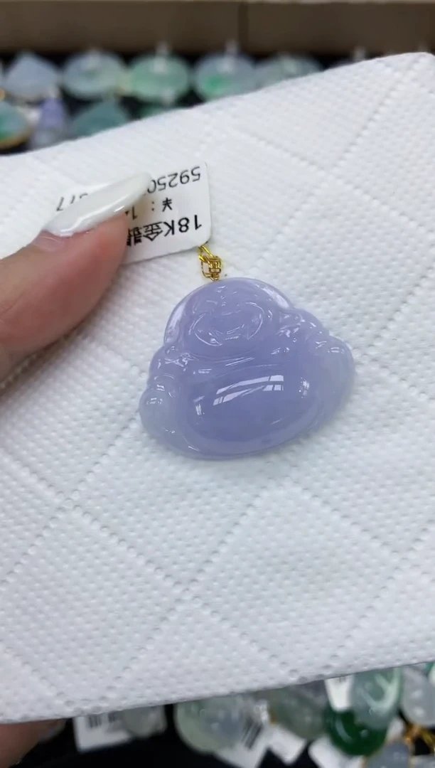 颈饰18K金镶嵌翡翠11111111111