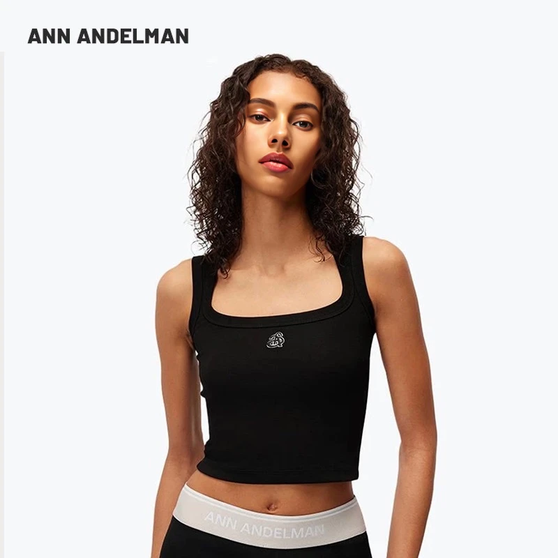 ANN ANDELMAN 25春夏设计师简约时尚无袖logo背心