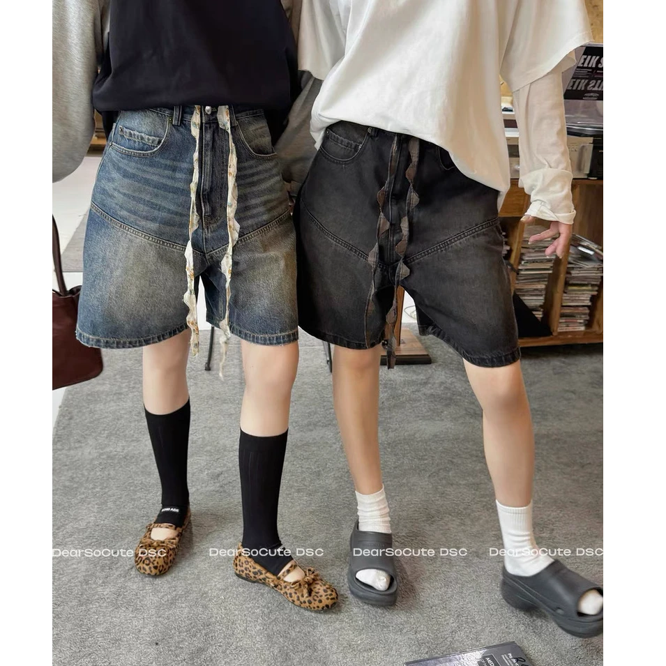 ETHOR设计师品牌 水抽绳牛仔短裤 DSC买手店 BY5E09034/BY5E09085