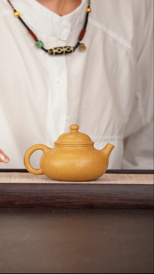 茶壶紫砂茶壶原紫砂黄金段