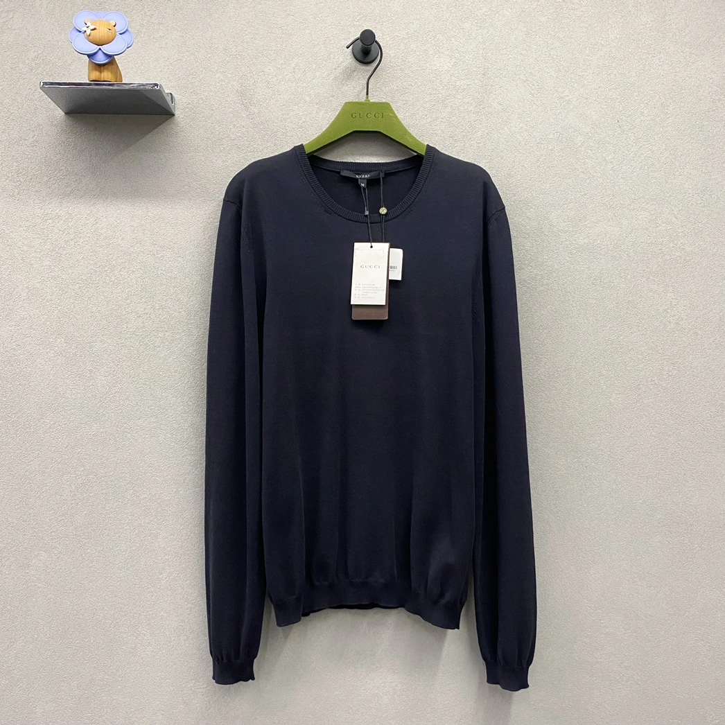 99新 GUCCI/古驰 黑色针织衫/尺码m/ZH003003