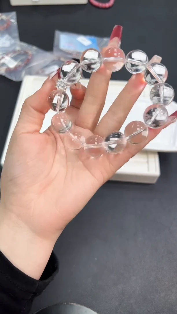 【闪购商品】水晶手串未镶嵌62c多样性发其一/1条16mm默认微瑕