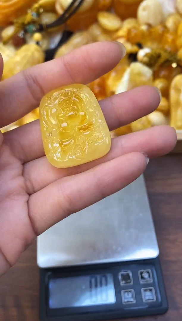 裸石琥珀未镶嵌天然琥珀蜜蜡