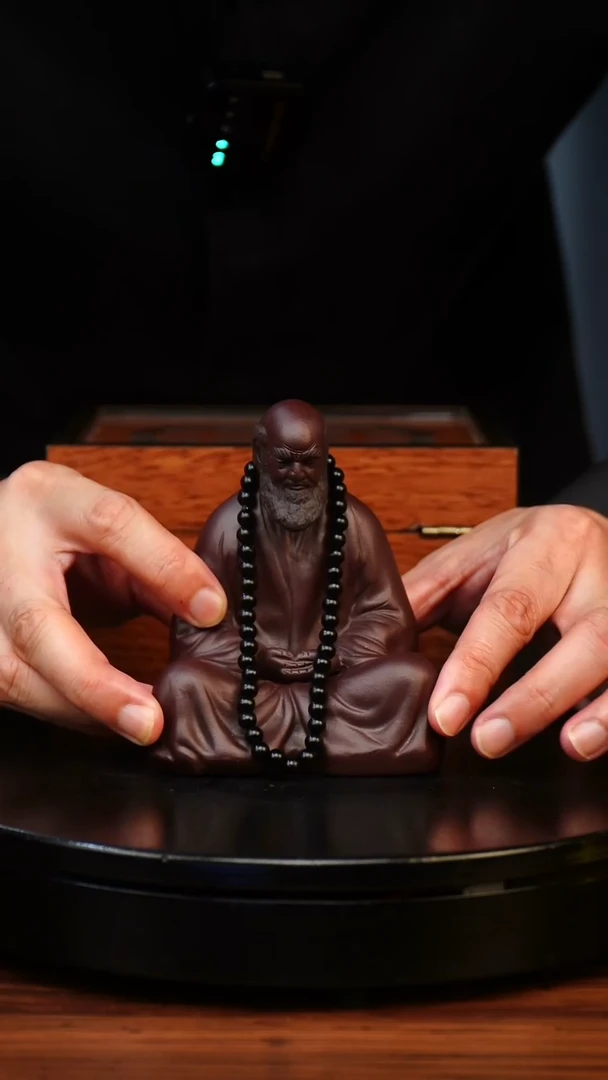 达摩带佛珠 宜兴紫砂