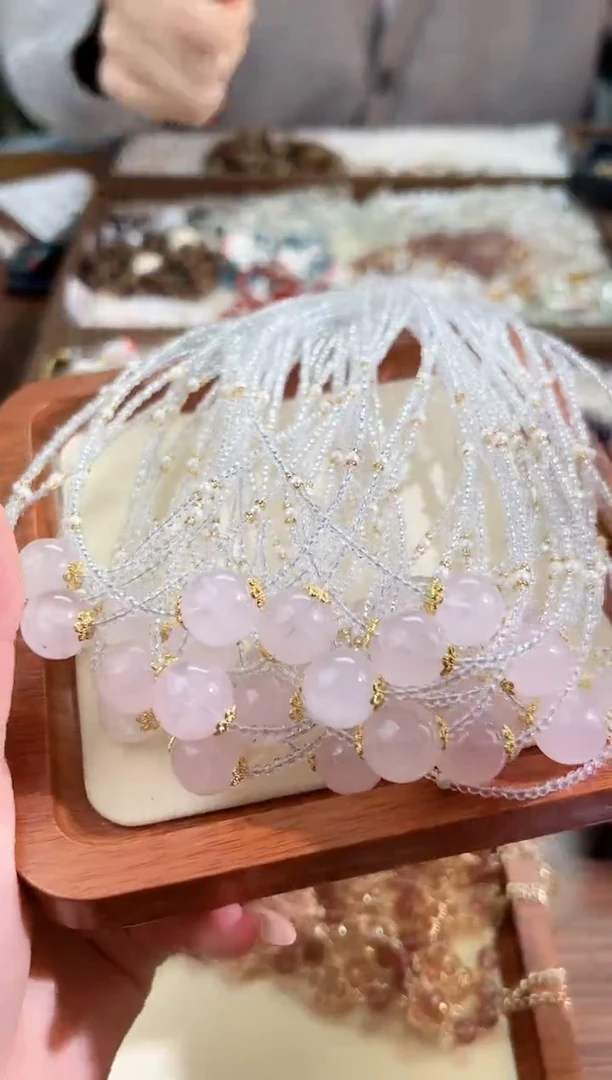 【闪购商品】水晶手链未镶嵌马粉吊坠默认微瑕多样性发货
