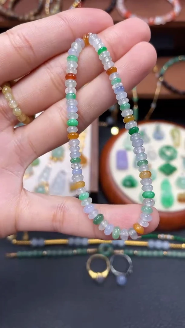 【闪购商品】翡翠套链未镶嵌一个  JK410