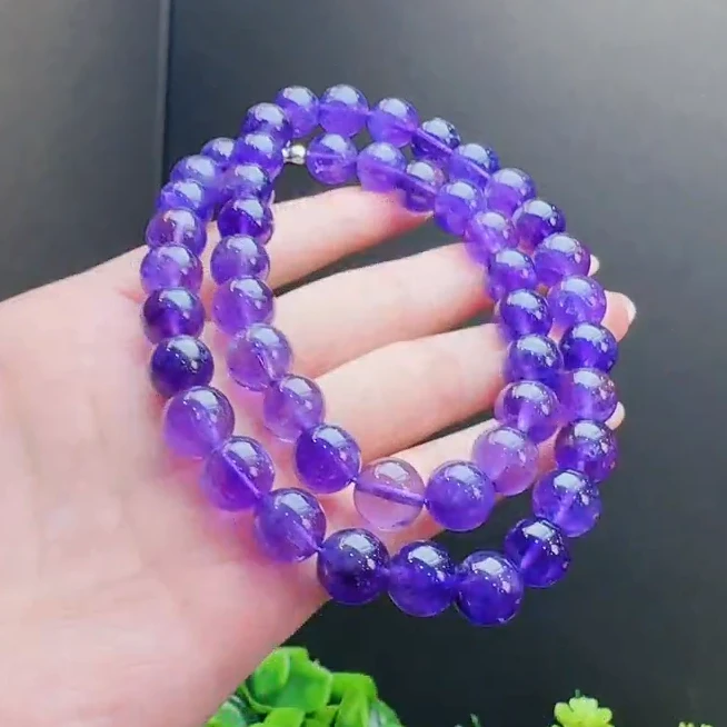 C3901【百百福珠宝】皇家紫舒俱晶 水晶项链