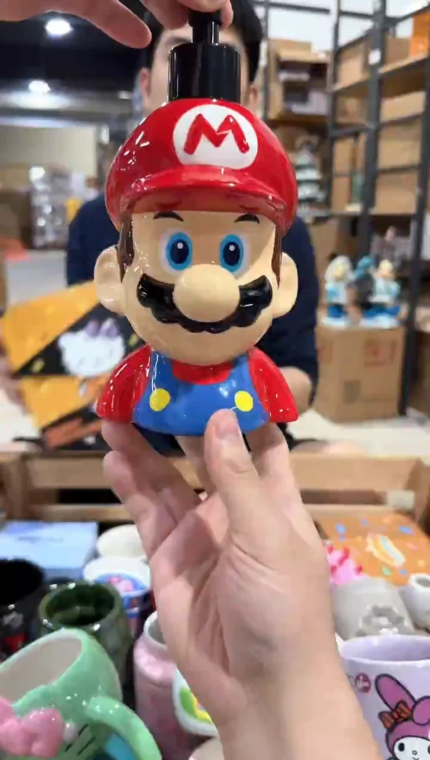 瓷片马里奥按压瓶